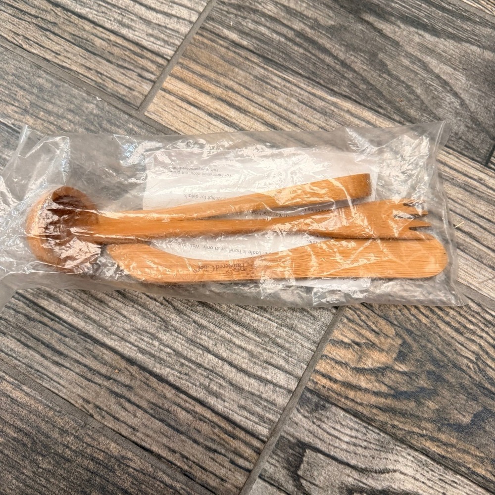 Pampered Chef Bamboo Serving Set